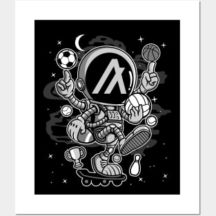 Astronaut Skate Algorand ALGO Coin To The Moon Crypto Token Cryptocurrency Blockchain Wallet Birthday Gift For Men Women Kids Posters and Art